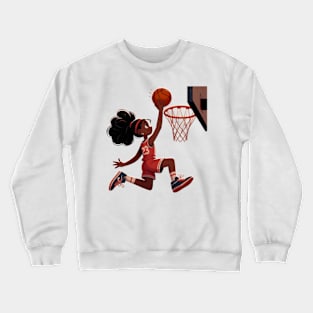 Female basketball player Crewneck Sweatshirt